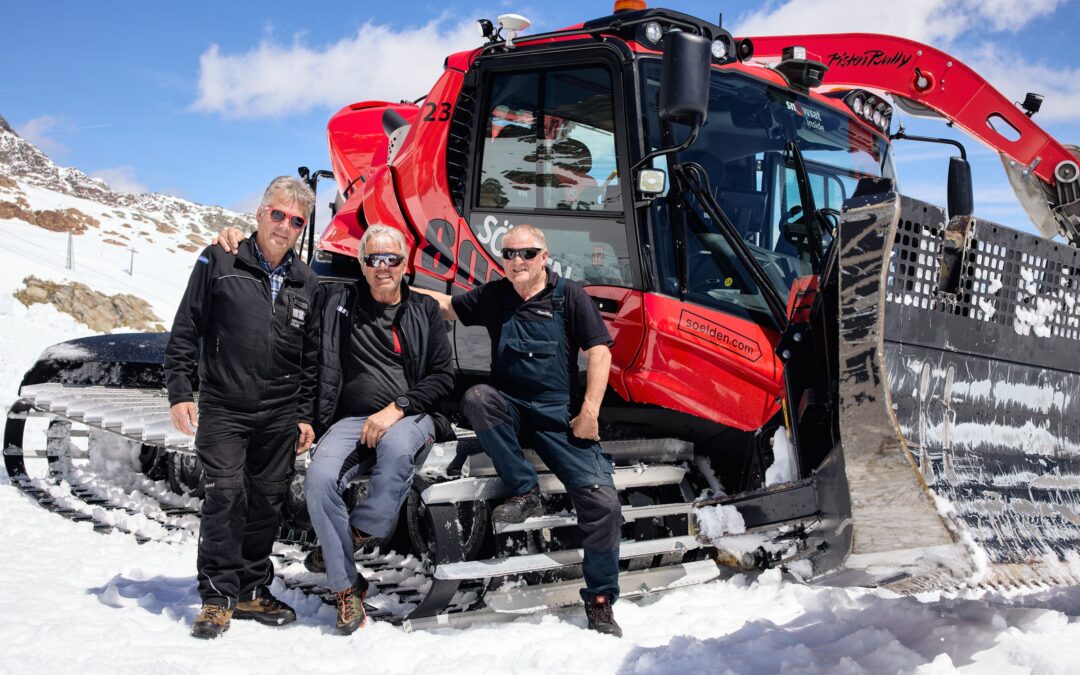 Pensionisten unterstützen Snowfarming in Sölden
