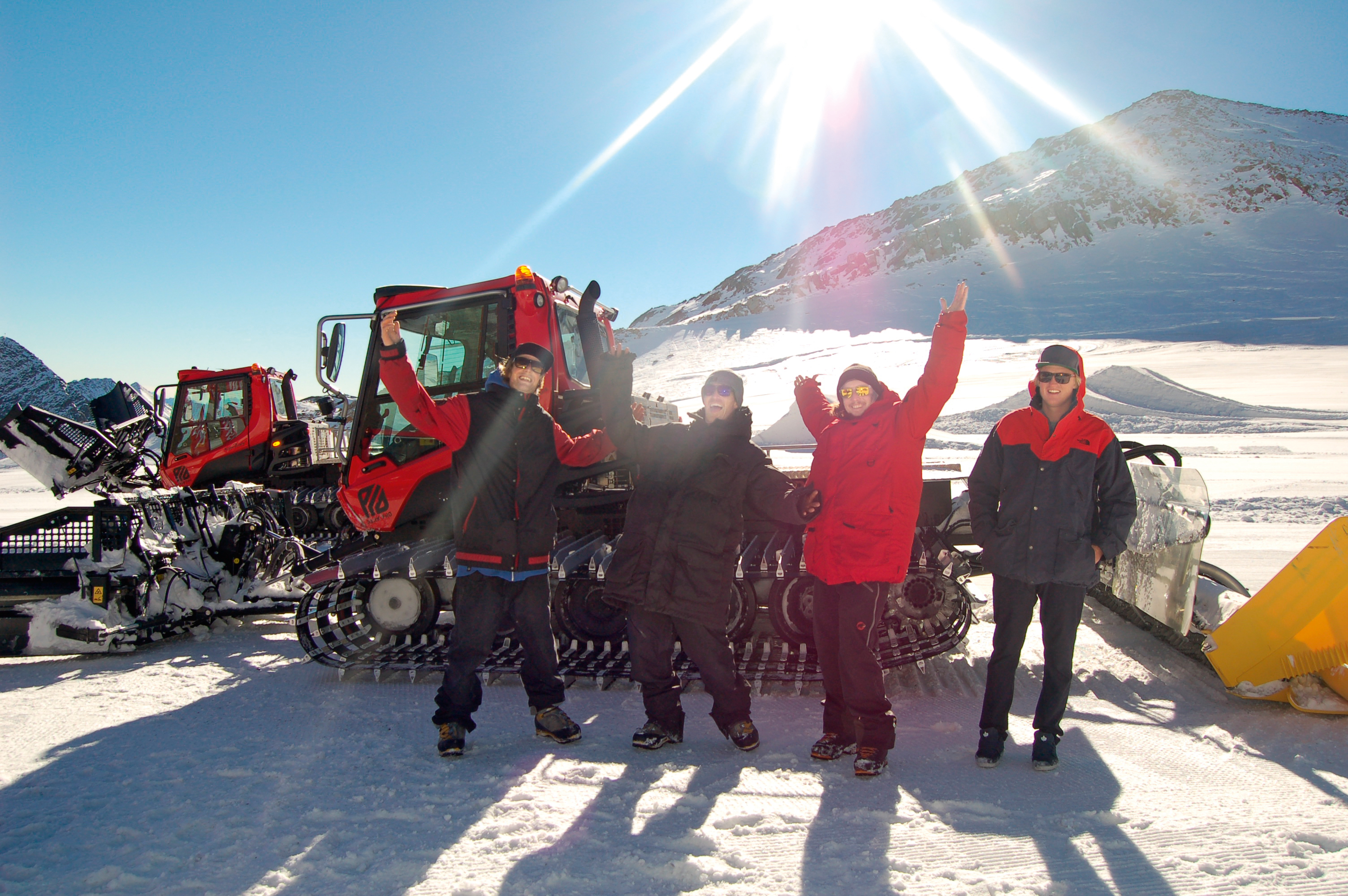 Europa-Präsentation am Stubaier Gletscher
