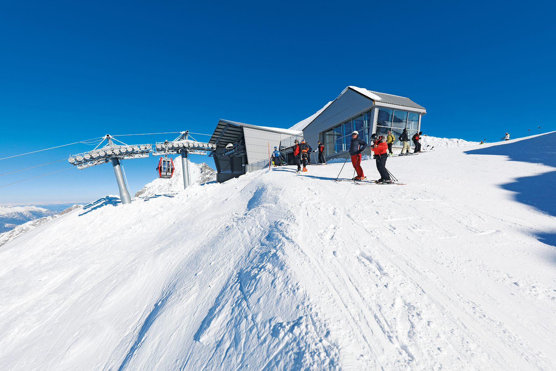 Presena – Modernisierung  des Gletscher-Skigebietes  am Passo Tonale