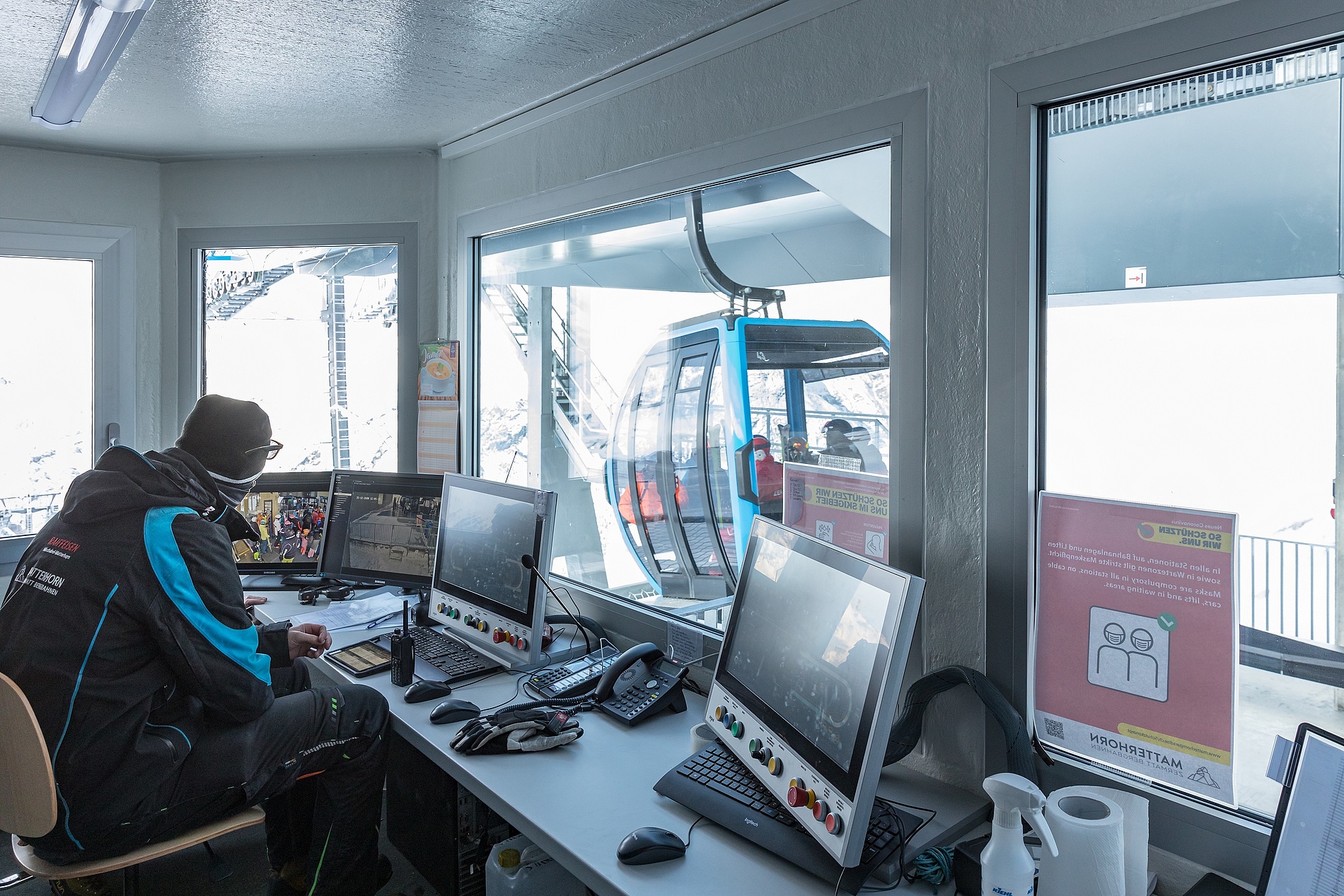 Neue Kumme-Seilbahn in Zermatt mit autonomem Fahrgastbetrieb
