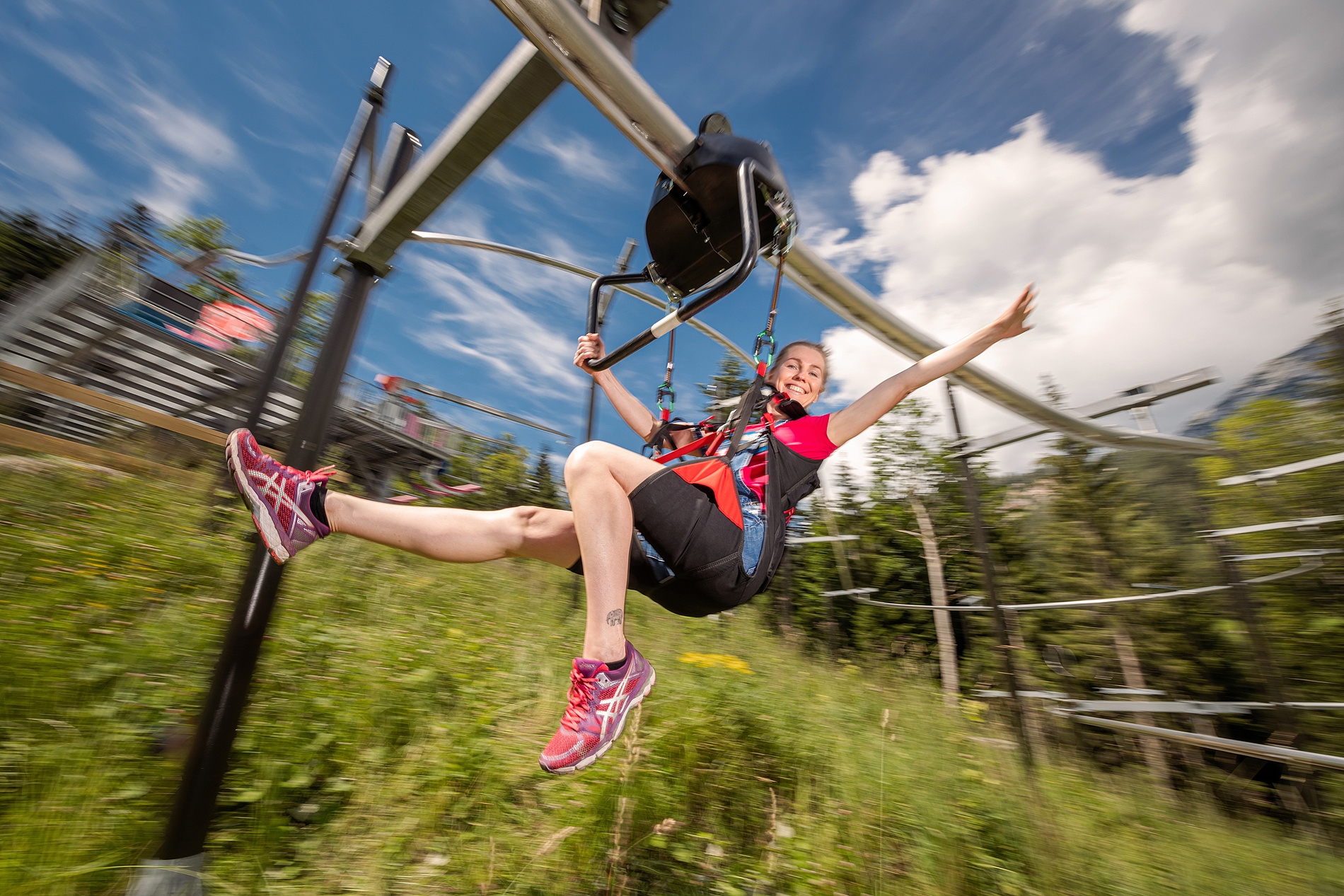 Neuer Flying Coaster am Erlebnisberg Stoderzinken