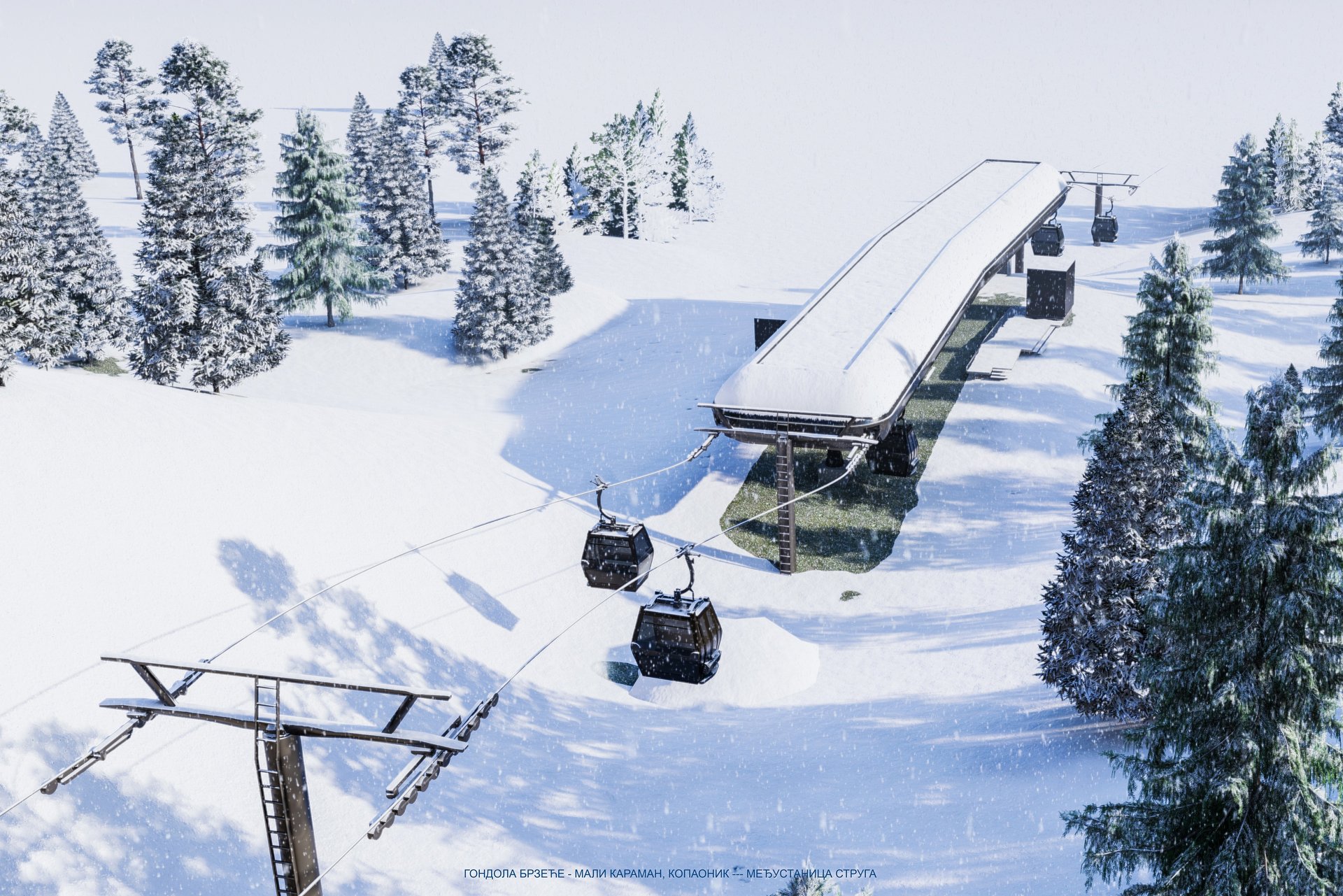 Neue 10er-Kabinenbahn im serbischen Skigebiet Kopaonik