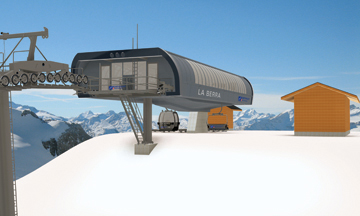 Kuppelbare Kombibahn in La Berra
