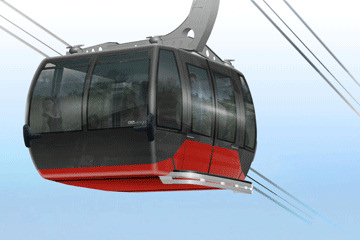 Längste Dreiseilbahn der Welt