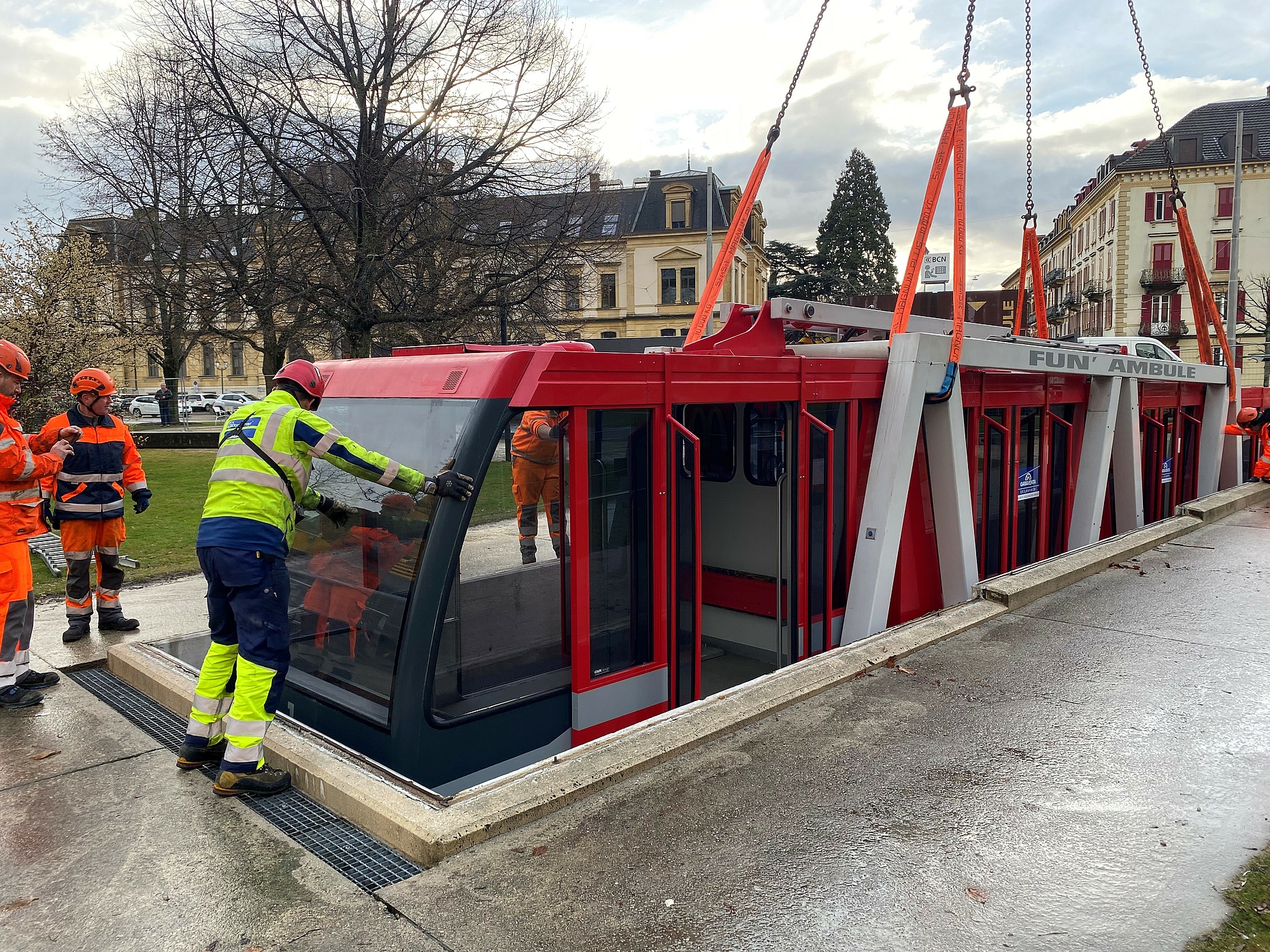 Revision bei Standseilbahn „Fun’ambule“ in Neuenburg