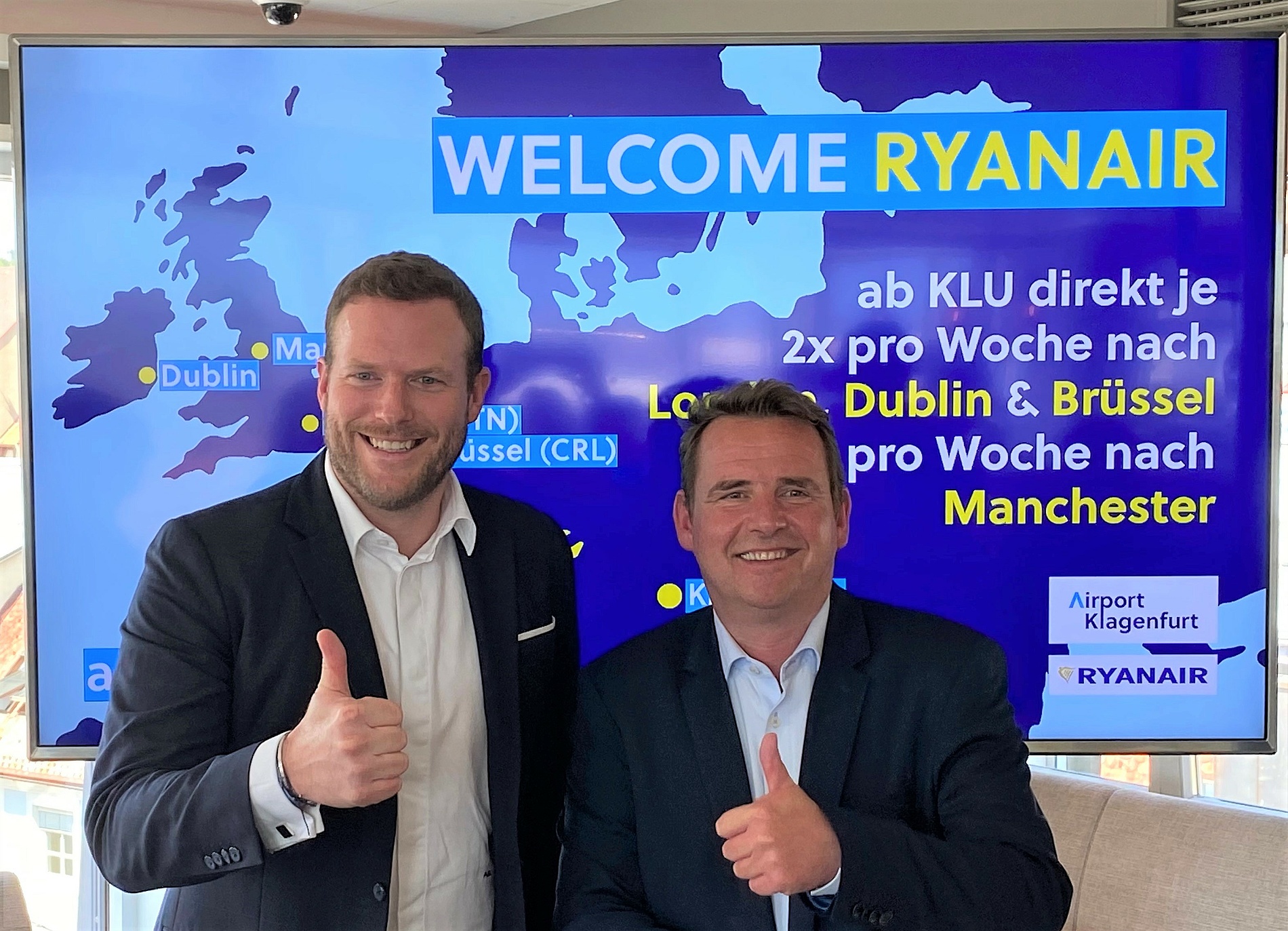 Ryanair fliegt ab dem Winter 2022/23 nach Klagenfurt