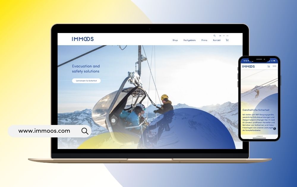 Neuer Web-Auftritt und Online-Shop bei Immoos