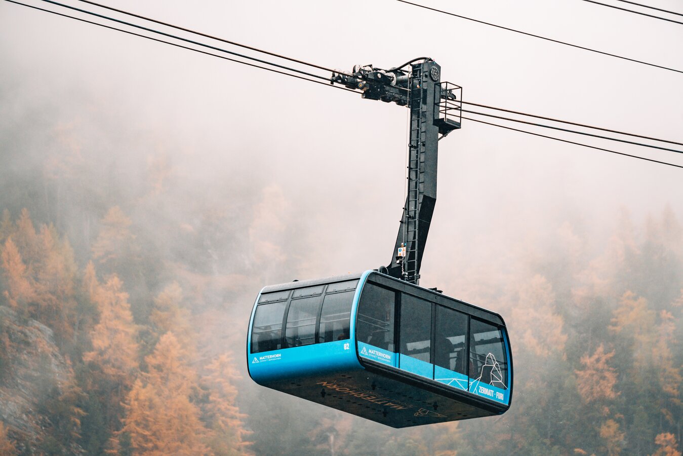Neue „AURO“-Pendelbahn Zermatt – Furi in Betrieb