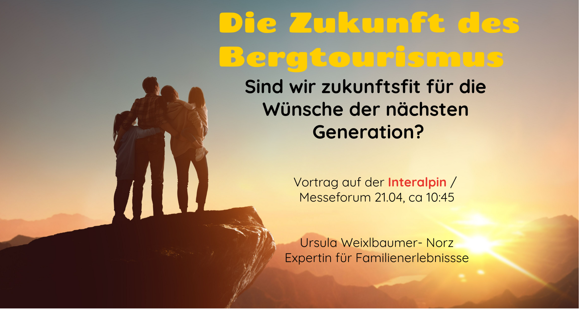 Vortrag über die Zukunft des Bergtourismus