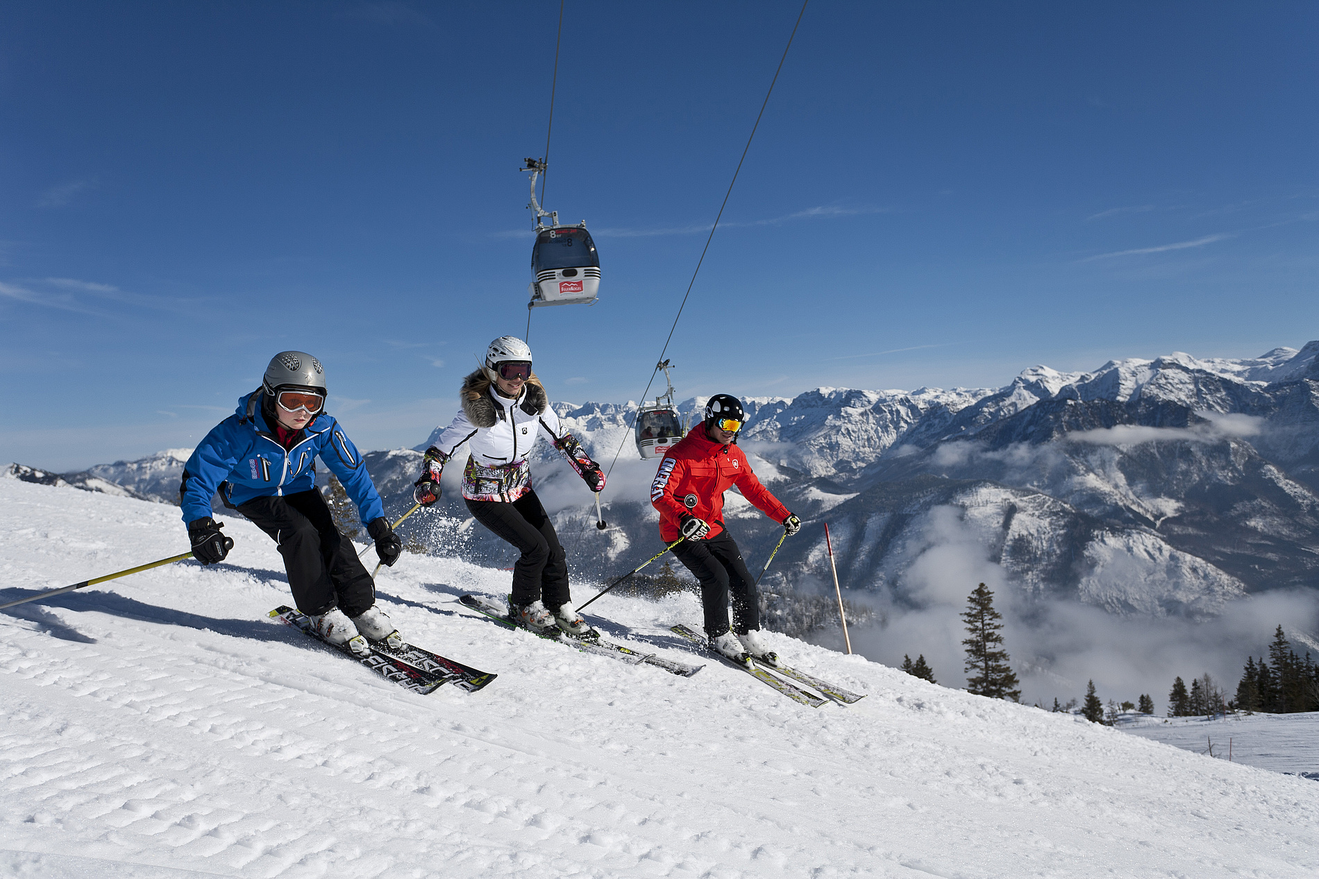 Gute Stimmung in bayerischen und oberösterreichischen Skigebieten