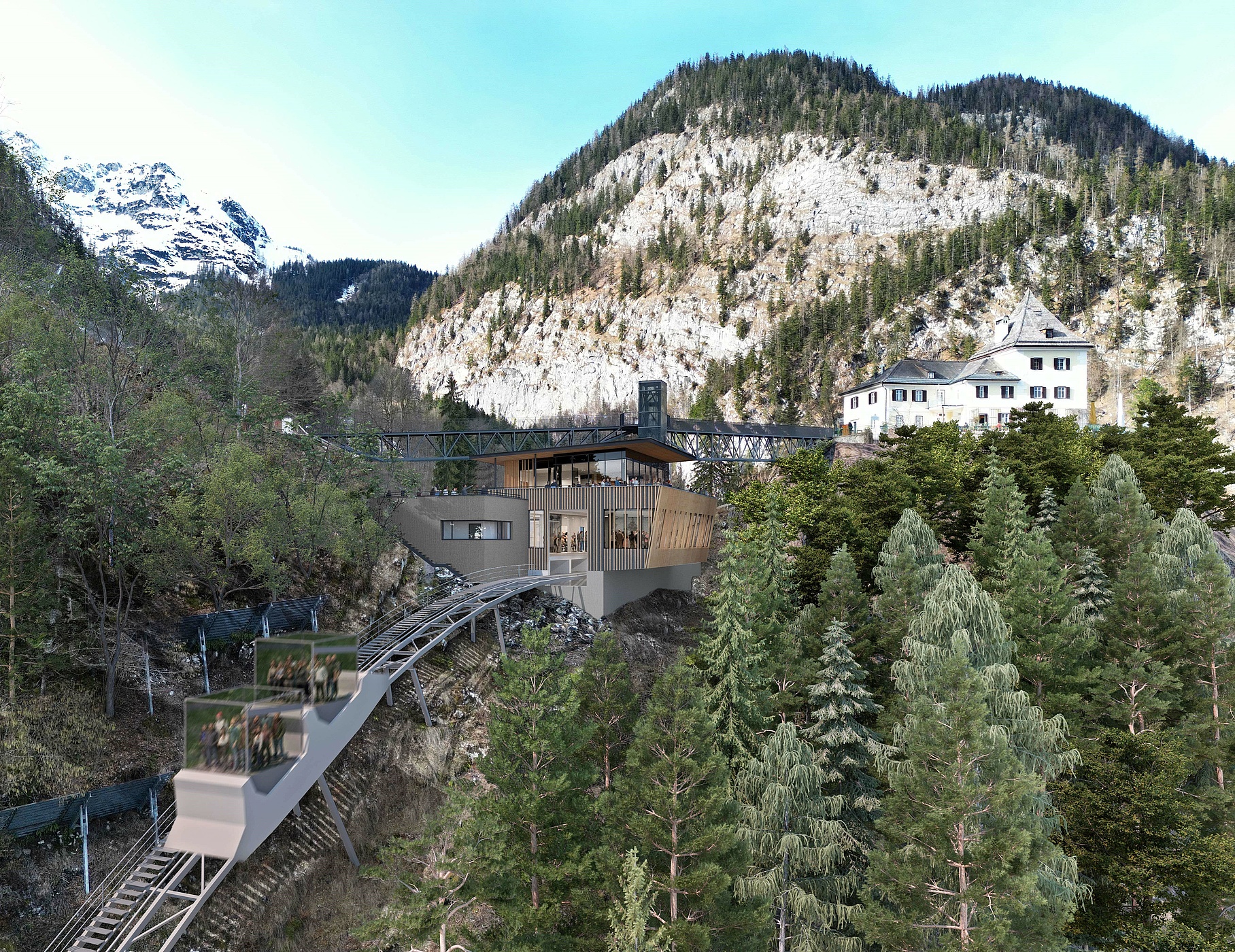Neue Standseilbahn für Hallstatt