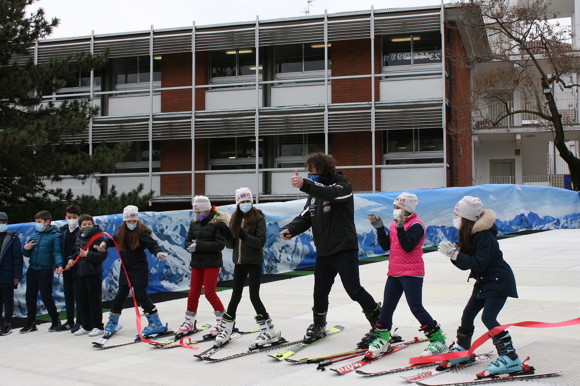 Skifahren in der Stadt